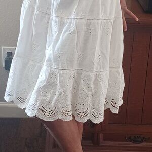 White skirt